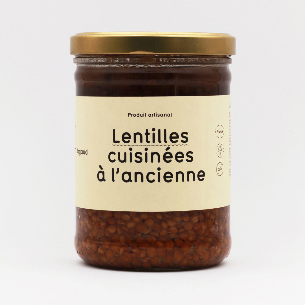 Lentilles cuisinées à l'ancienne