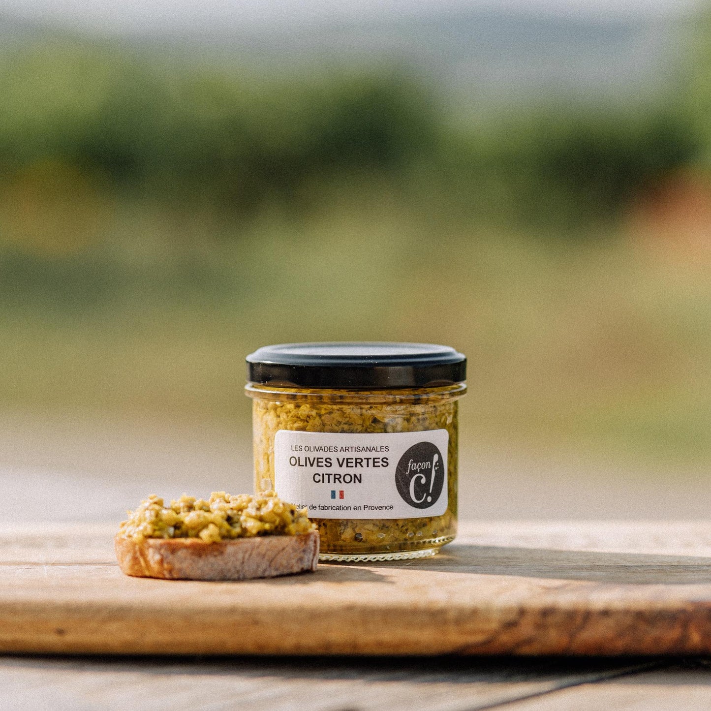 Les tartinables salés Olives vertes citrons 100g - Façon C