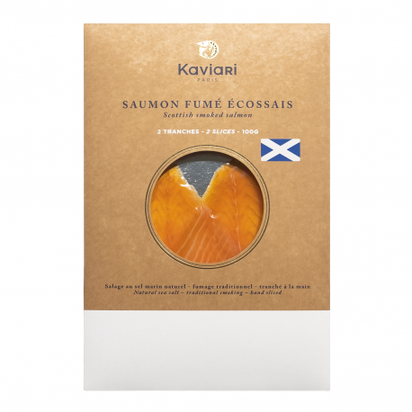 Saumon fumé Écossais de la Maison Kaviari (2 tranches)