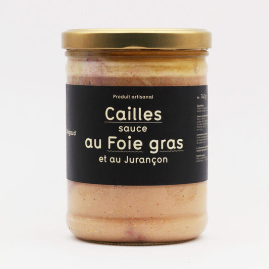 Cailles sauce au foie gras et au Jurançon 740gr
