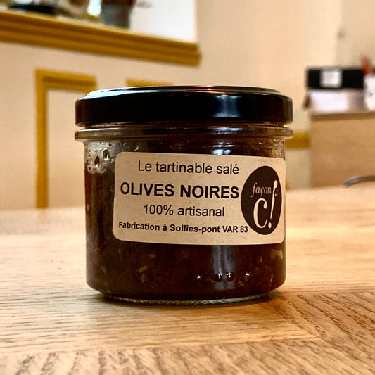 Les tartinables salés Olives noires 100g - Façon C
