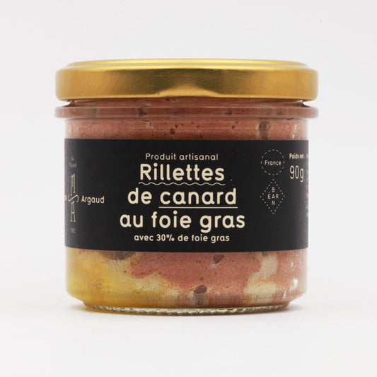 Rillettes de canard au foie gras 180 gr