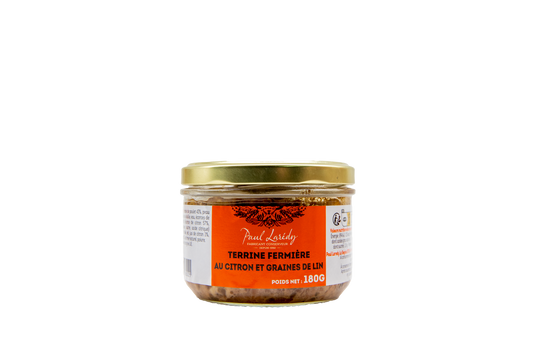 Terrine fermière au citron et graines de lin Paul Larédy (180gr)